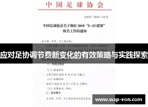 应对足协调节费新变化的有效策略与实践探索