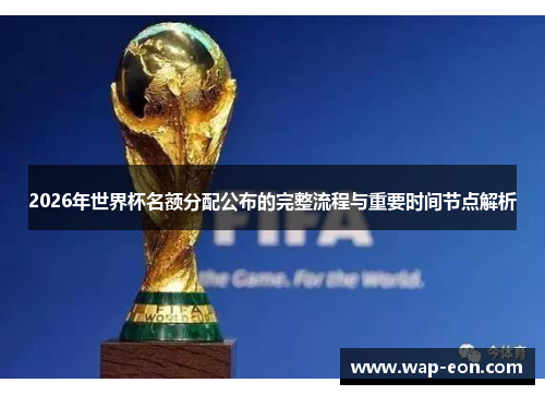2026年世界杯名额分配公布的完整流程与重要时间节点解析